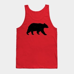 Distressed Vintage Bear Wild Nature Design Tank Top